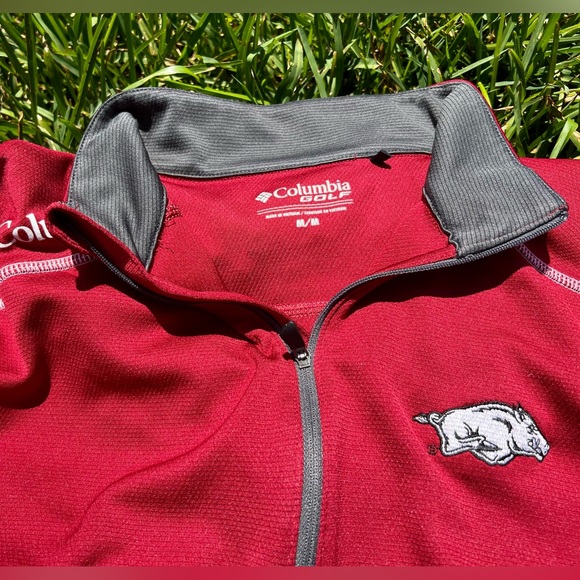 Arkansas Razorback Golf 3/4 pullover - Picture 3 of 5